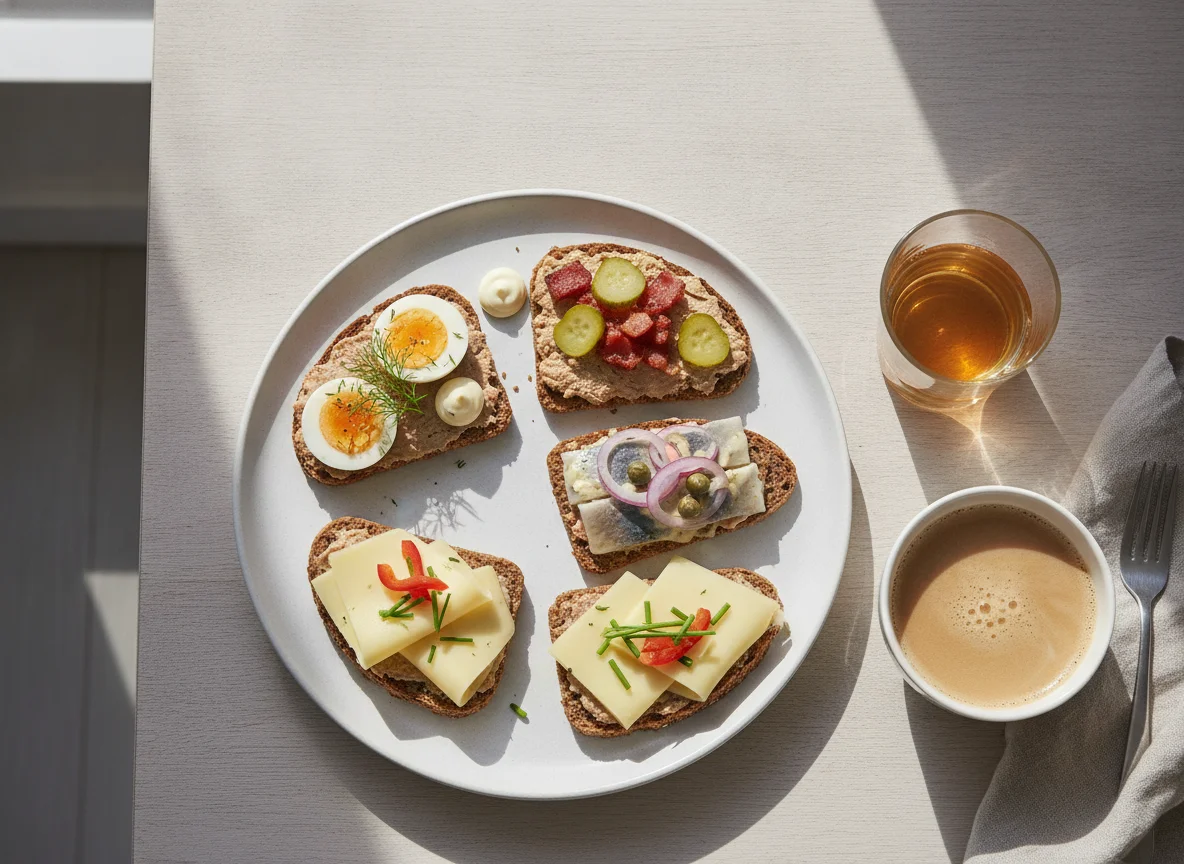 Danish Smørrebrød Breakfast photo