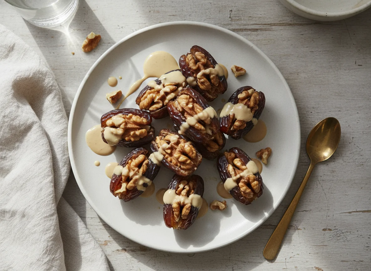 Dates with Walnuts and Tahini photo