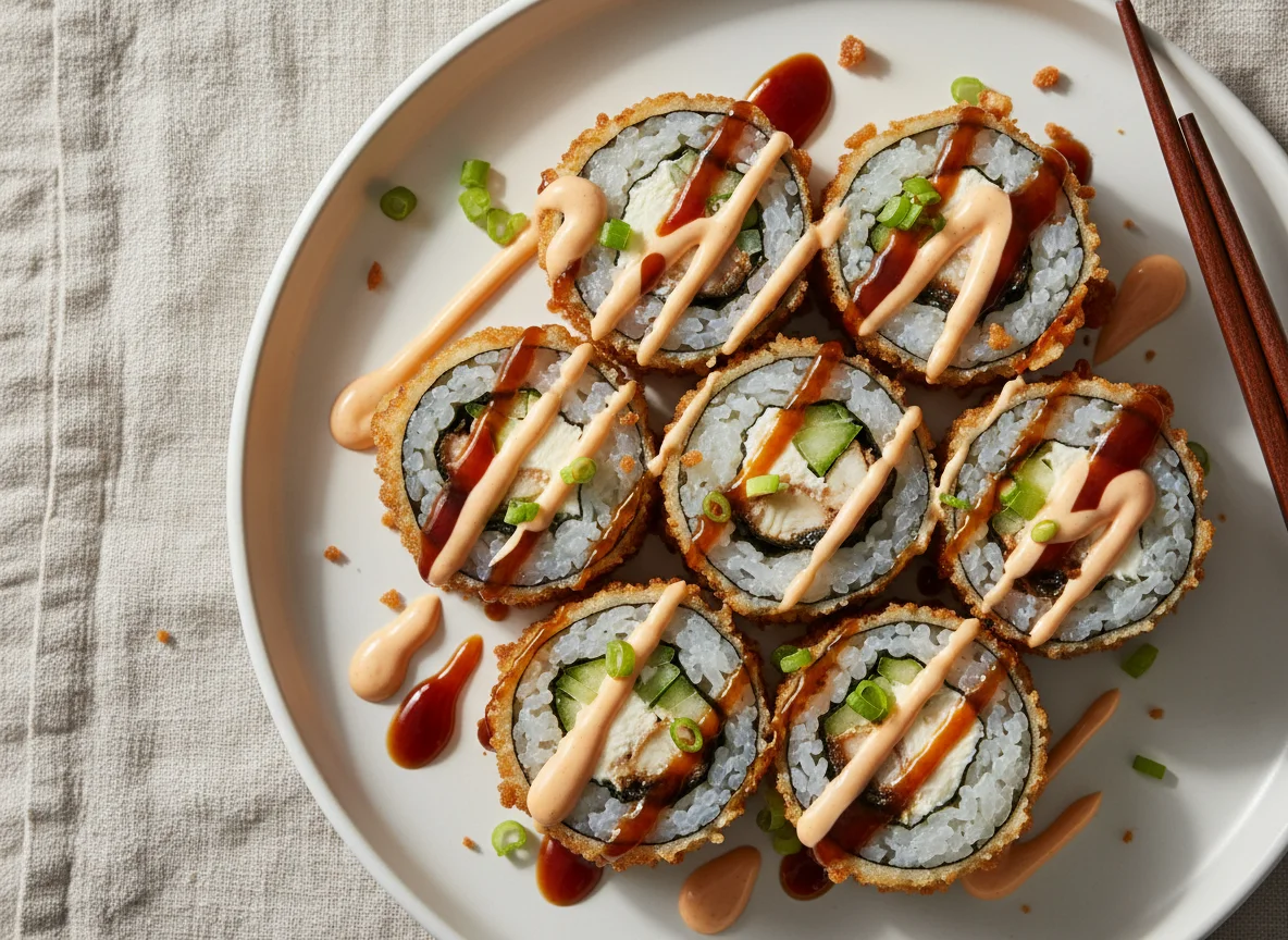 Deep-fried Sushi Rolls photo