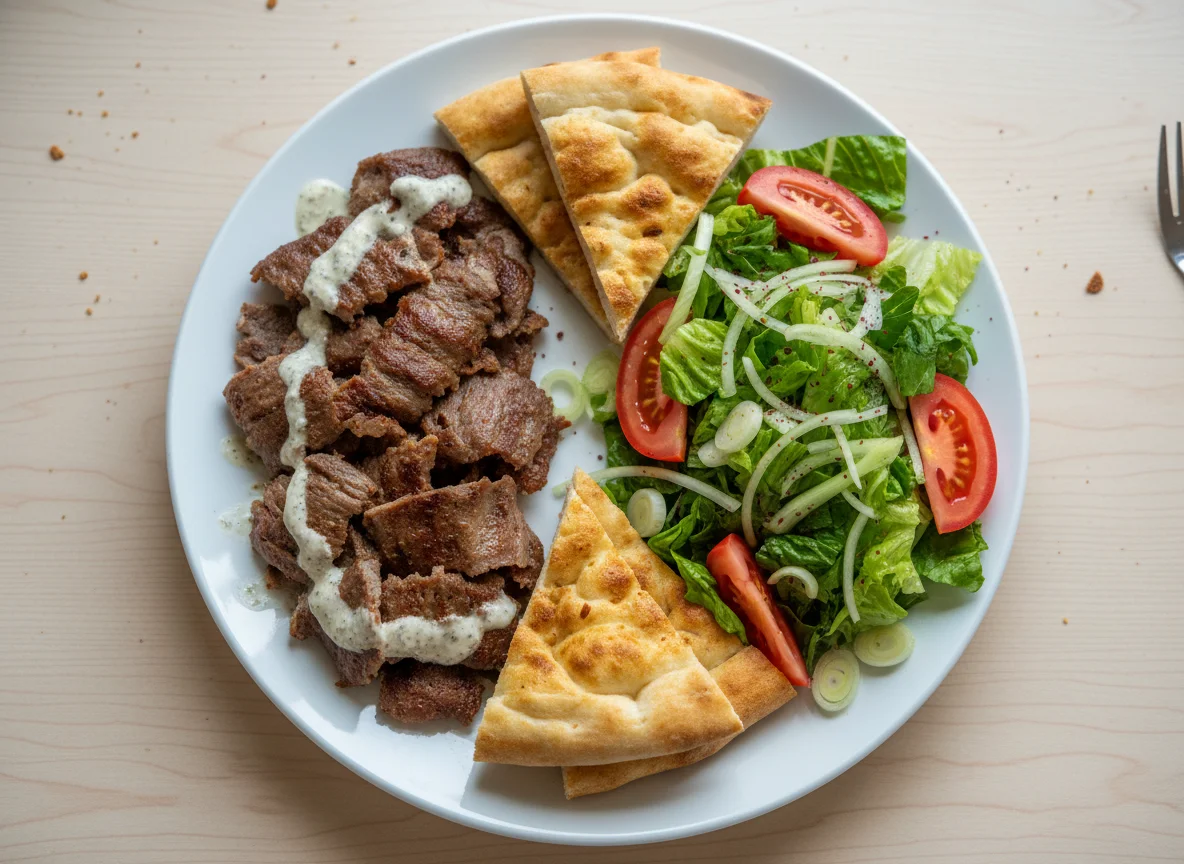 Doner Kebab with Salad photo
