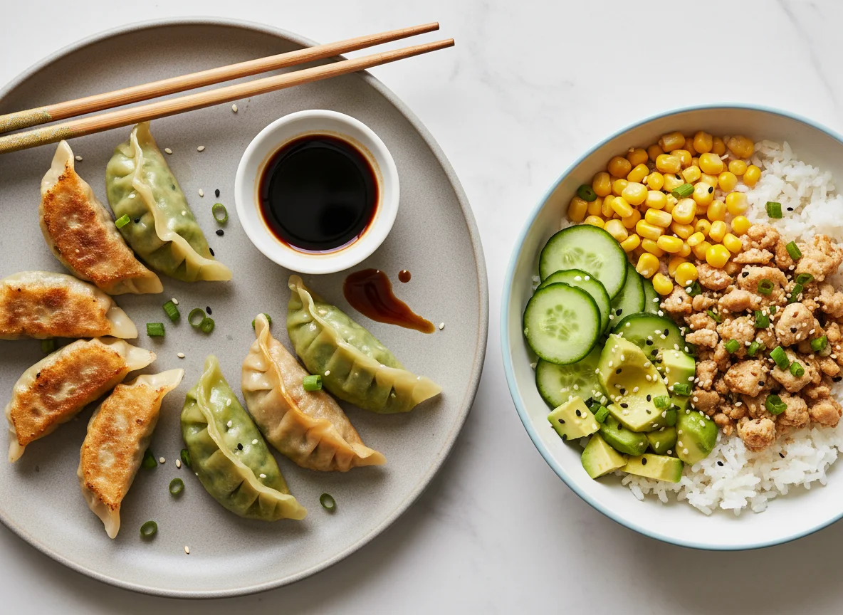 Dumplings and Rice Bowl photo