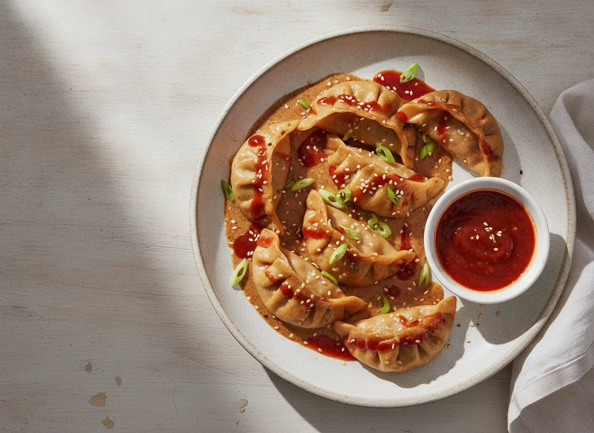 Dumplings with Sesame Sauce photo