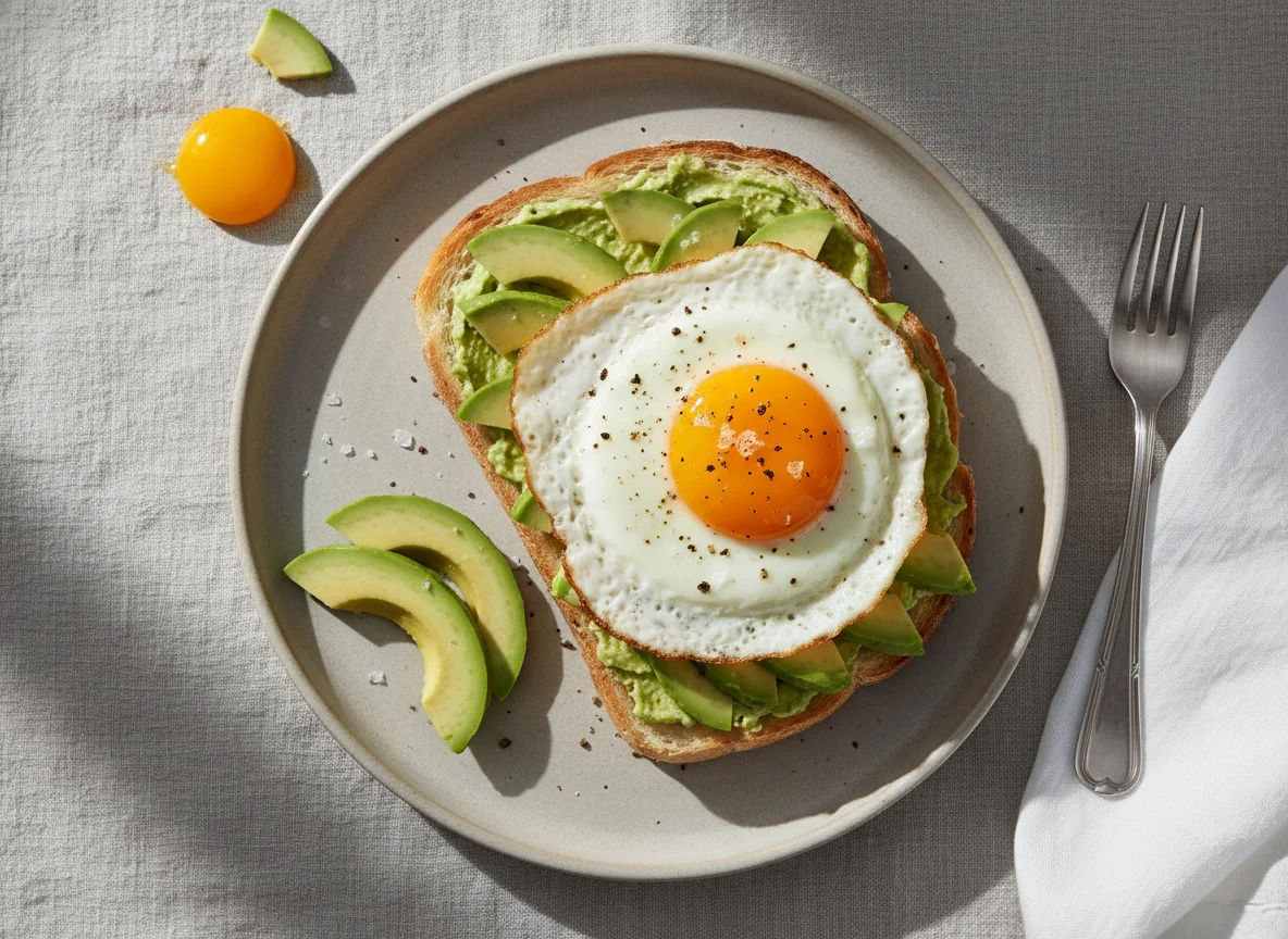 Egg and Avocado Sandwich photo