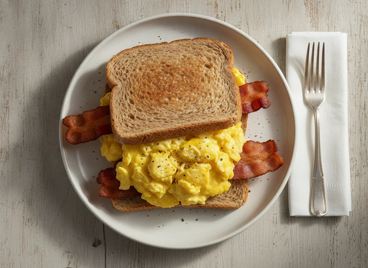 Egg and Bacon Sandwich photo