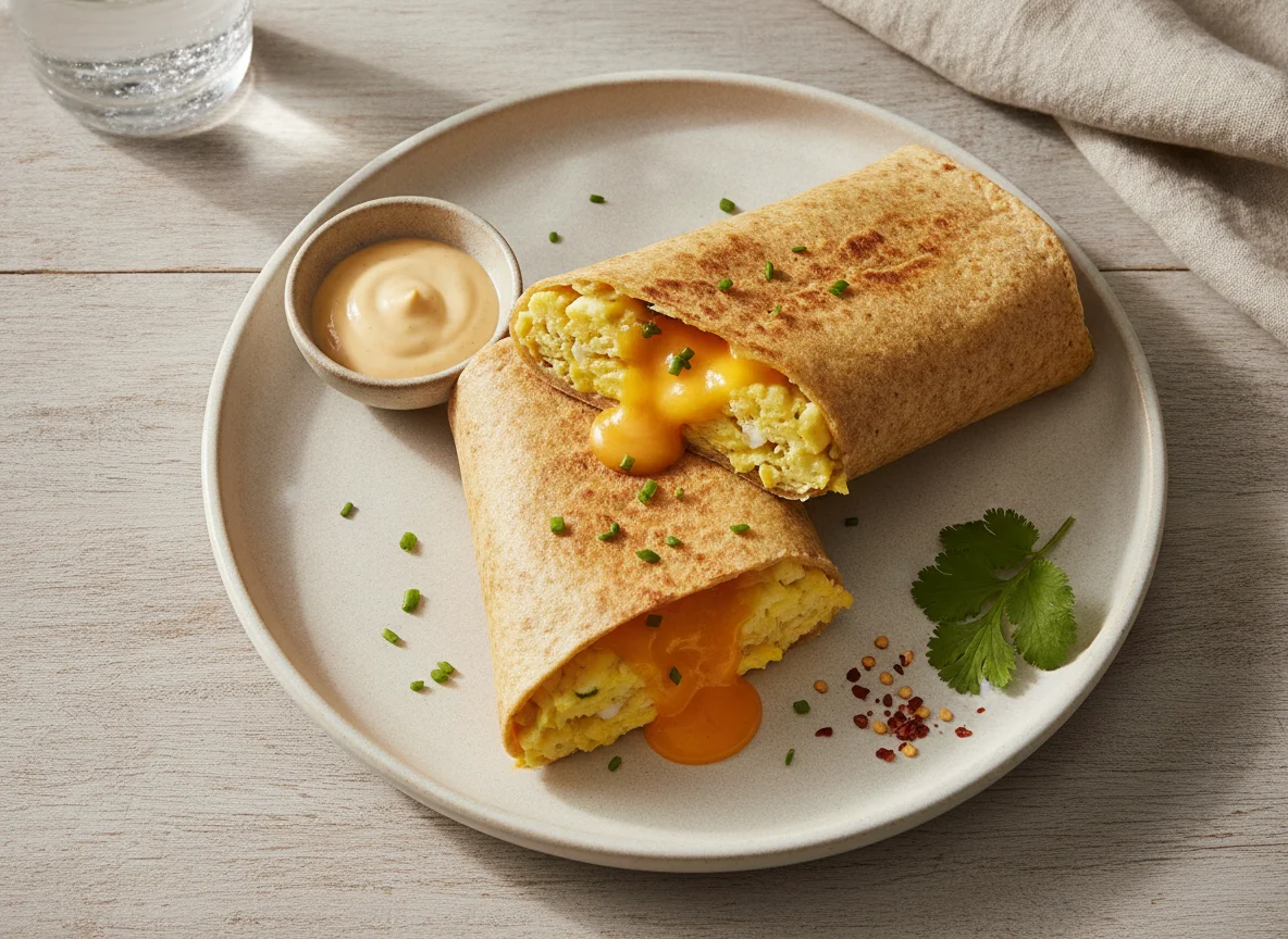 Egg and cheese gluten free wrap photo