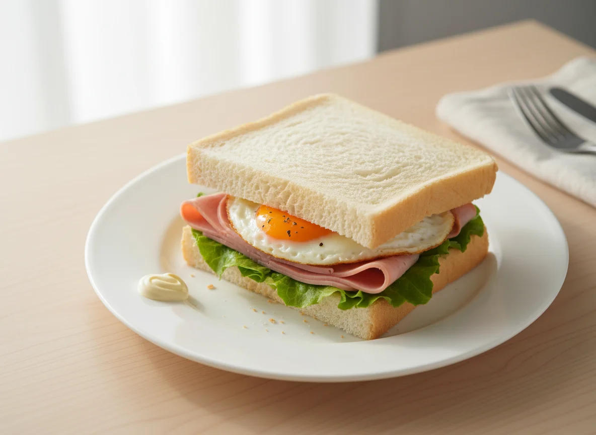 Egg and Ham Sandwich photo