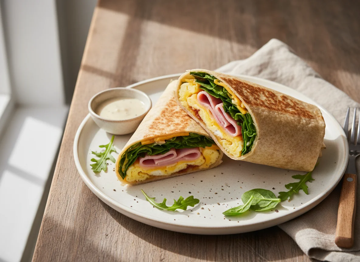 Egg and Ham Wrap photo