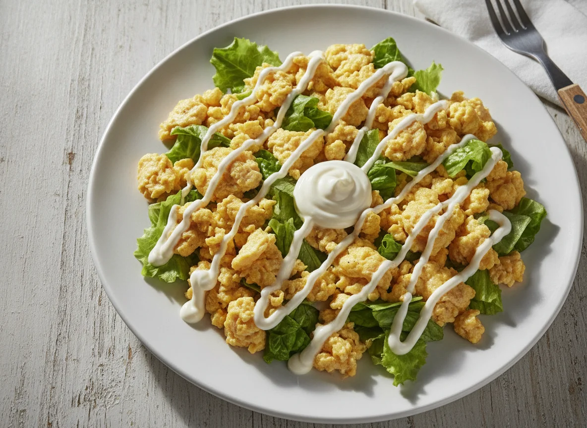 Egg and Lettuce with Mayonnaise photo