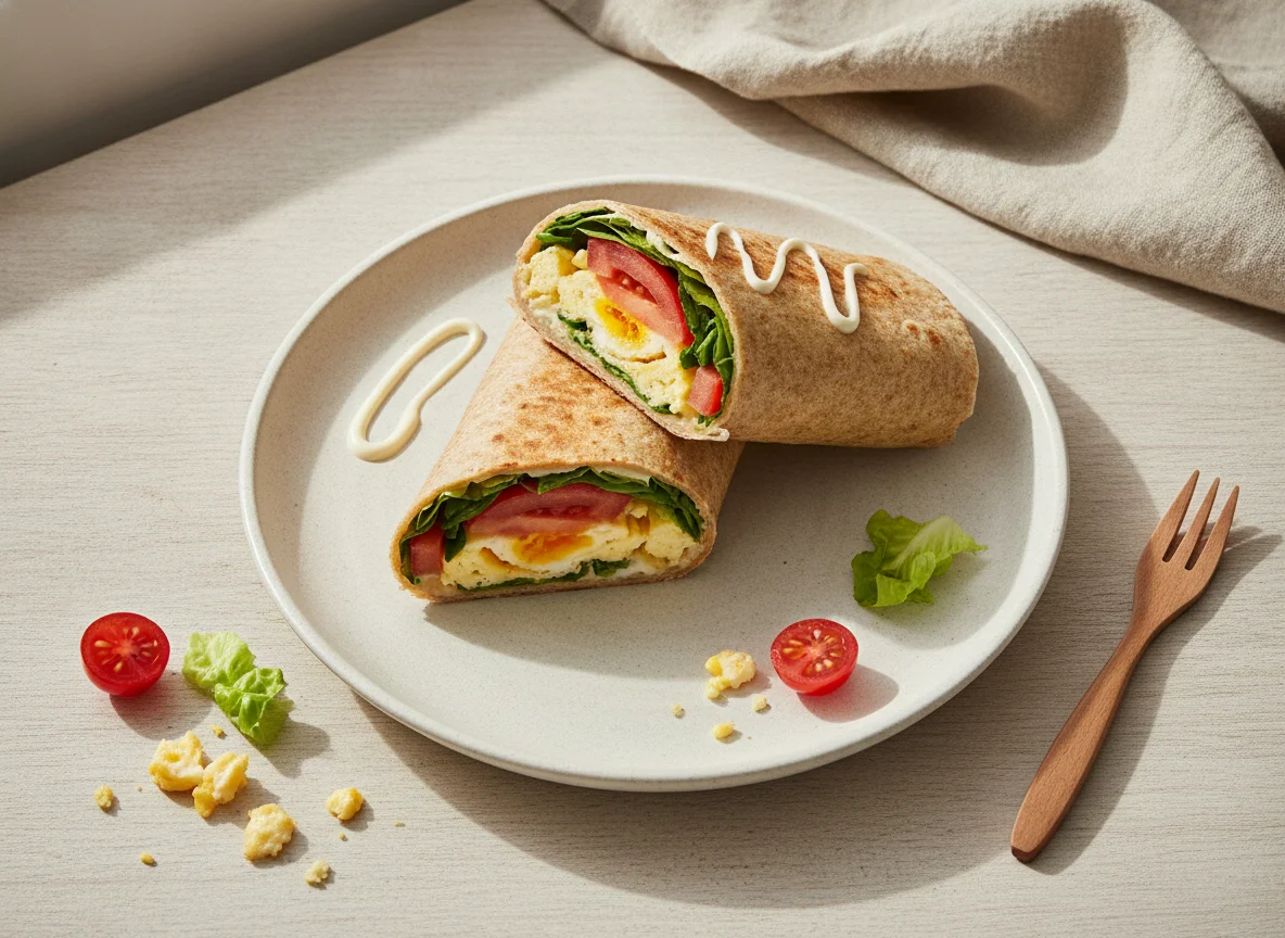 Egg and Vegetable Wrap photo