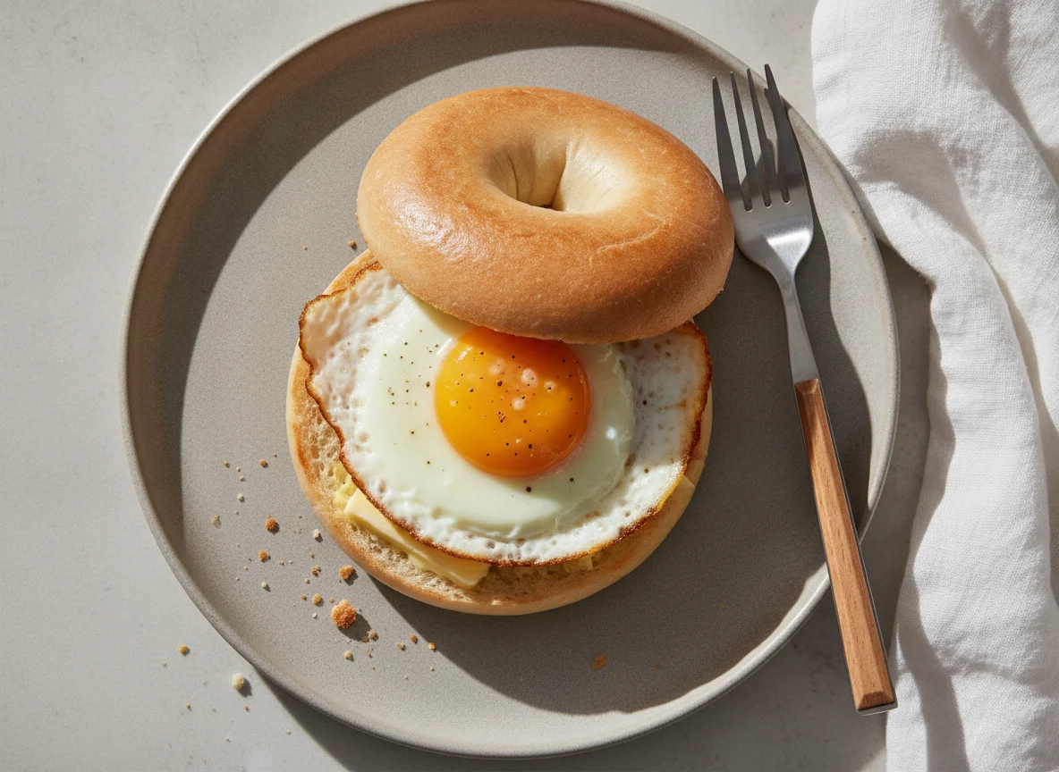 Egg Bagel Sandwich photo