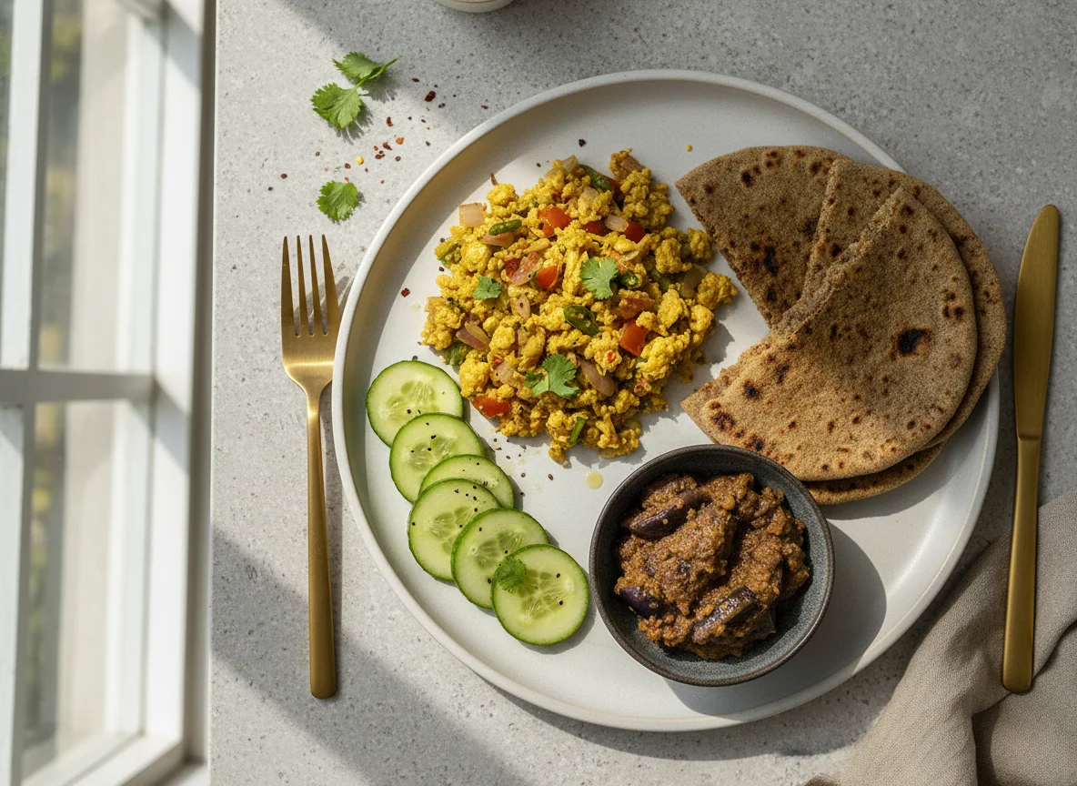 Egg bhurji meal photo