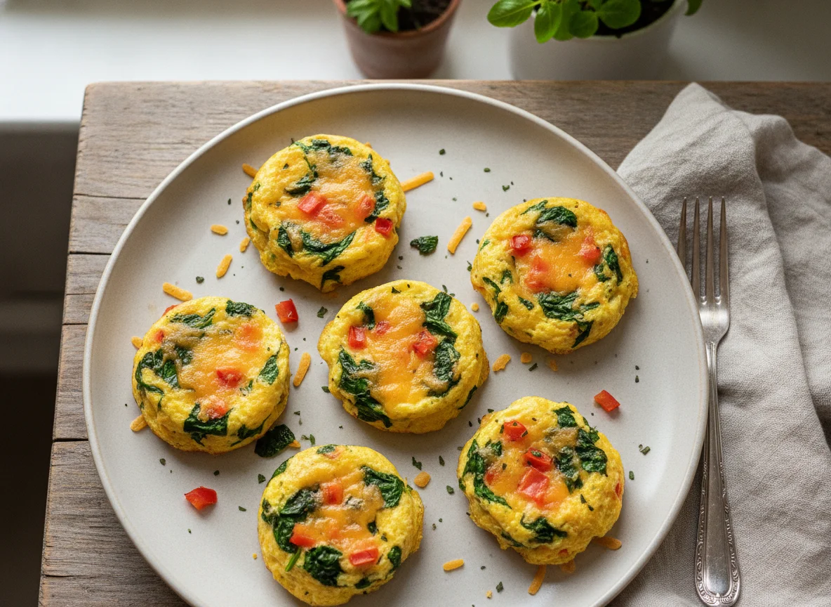 Egg Bites with Spinach and Cheese photo