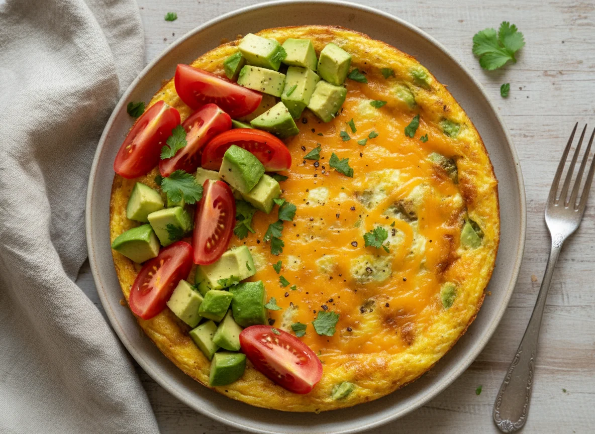 Egg Casserole with Avocado and Tomato photo