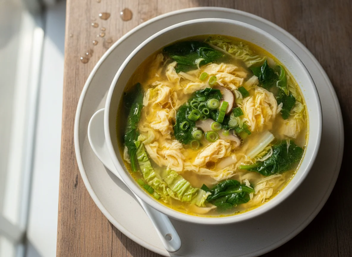 Egg Drop Soup with Greens photo