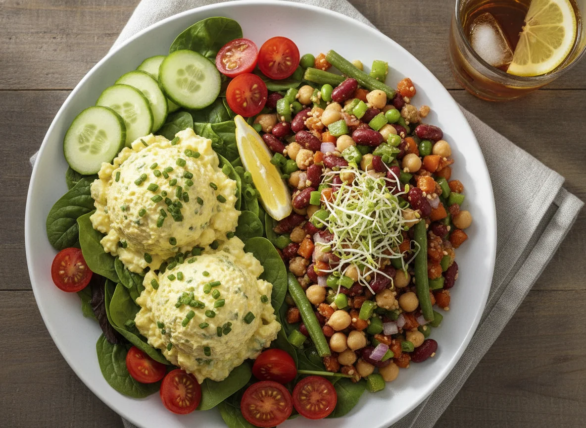 Egg Salad and Bean Salad Combo photo