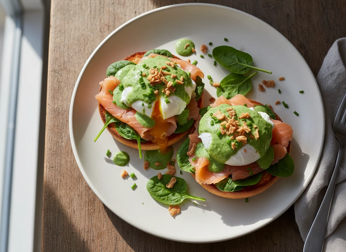 Eggs Benedict with Salmon photo
