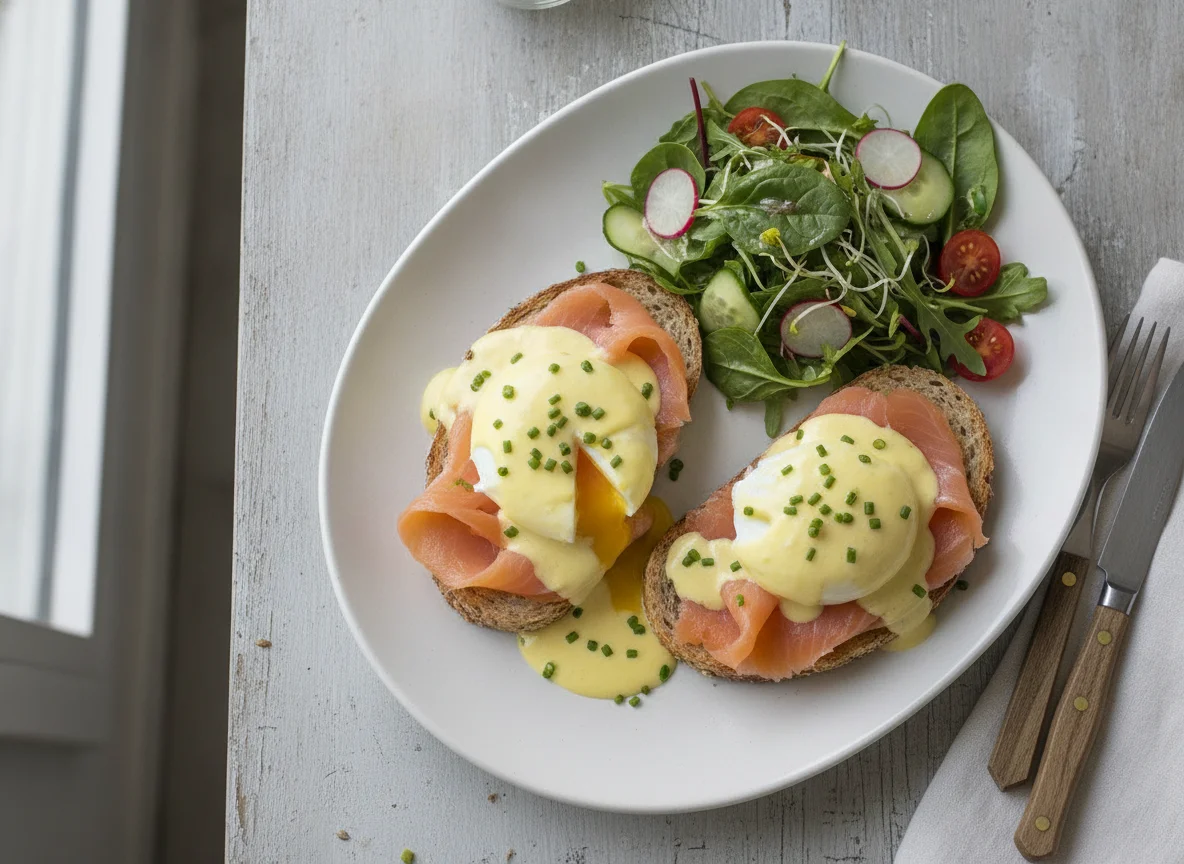 Eggs Benedict with Smoked Salmon photo