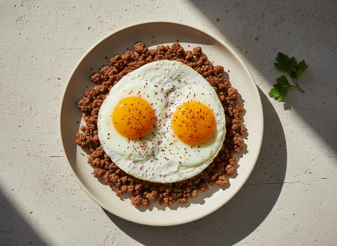 Eggs with Minced Meat photo