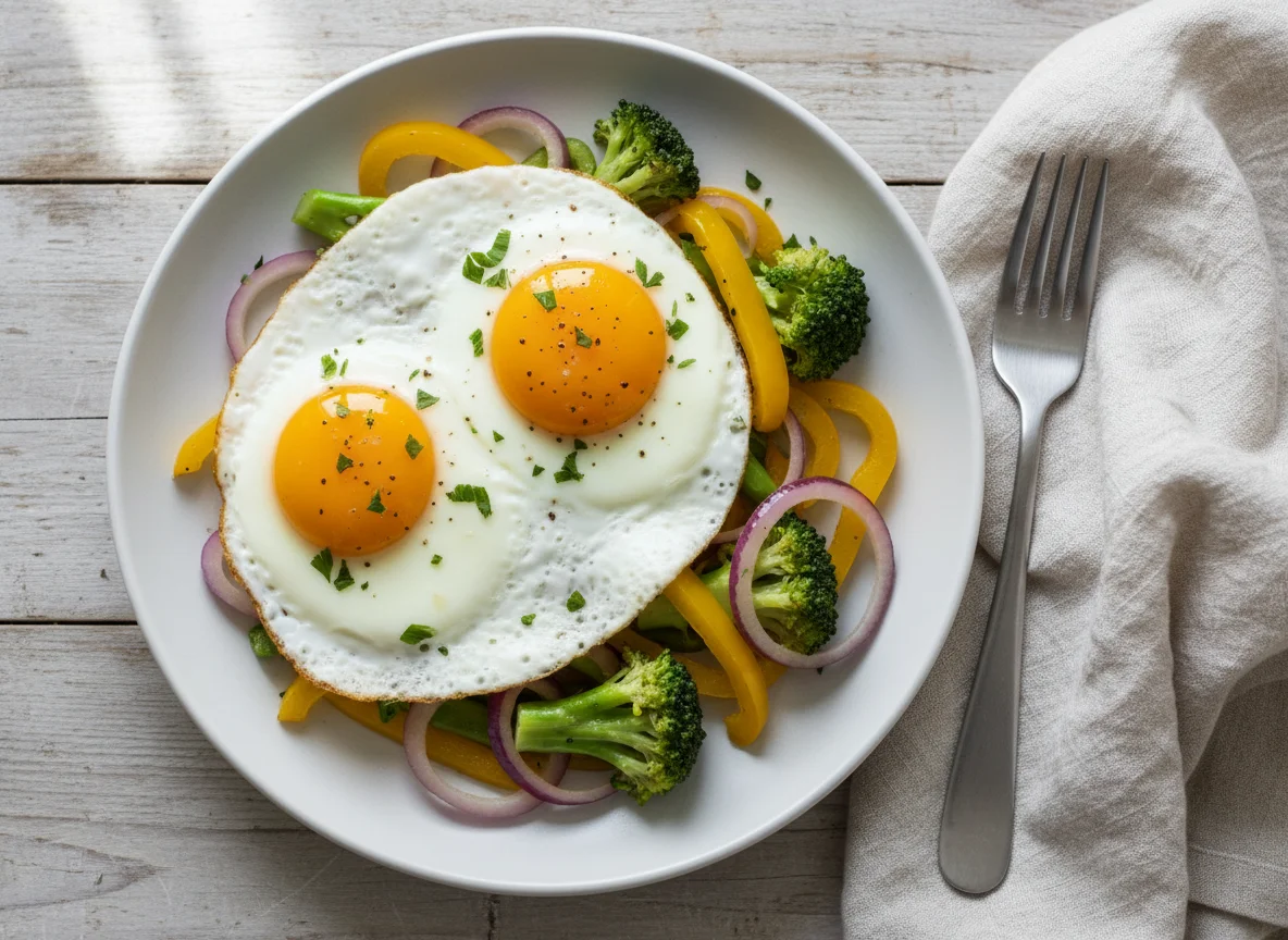 Eggs with Sautéed Vegetables photo