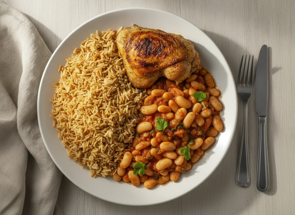 Egyptian Chicken, Rice, and White Beans photo