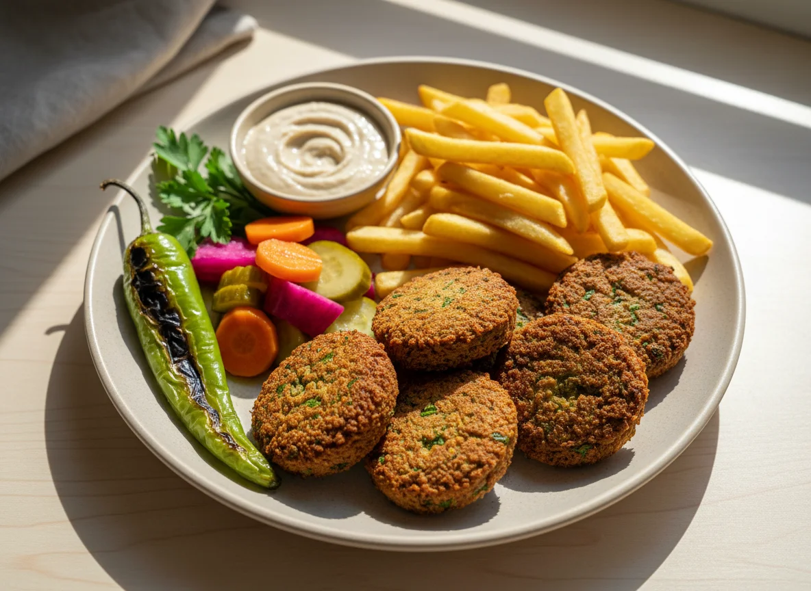 Egyptian Falafel Meal photo
