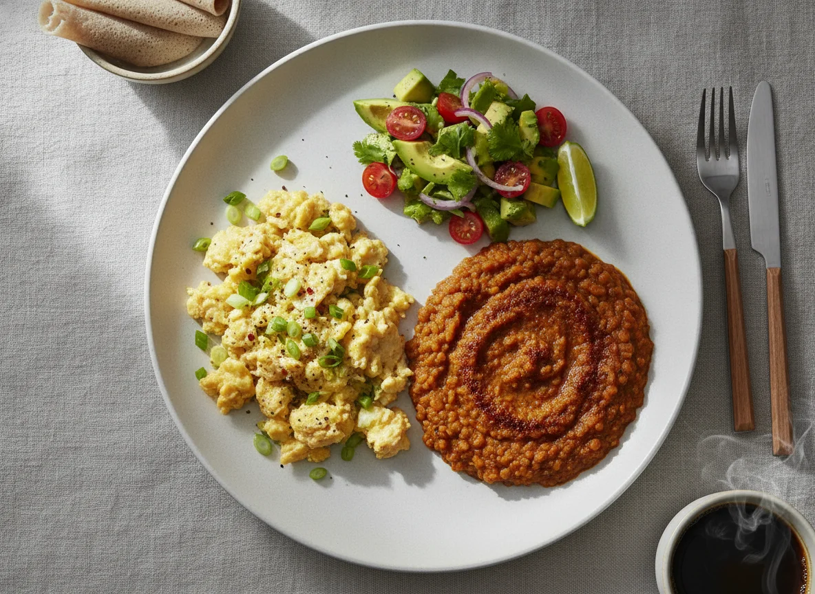 Ethiopian Breakfast Plate photo
