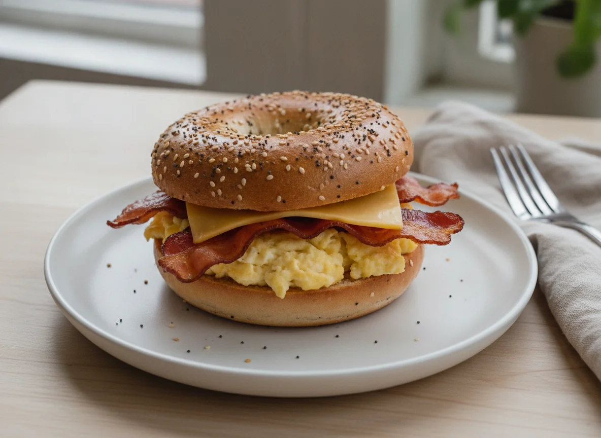 Everything Bagel Breakfast Sandwich photo