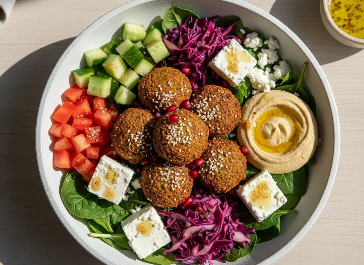 Falafel and Feta Salad Bowl photo
