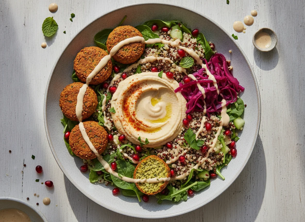 Falafel and Grain Salad Bowl photo
