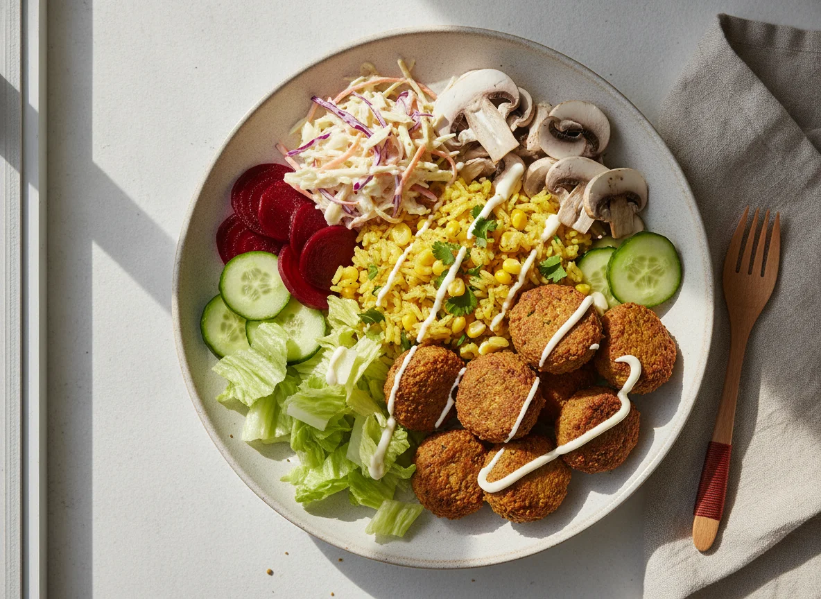 Falafel and Rice Salad Bowl photo