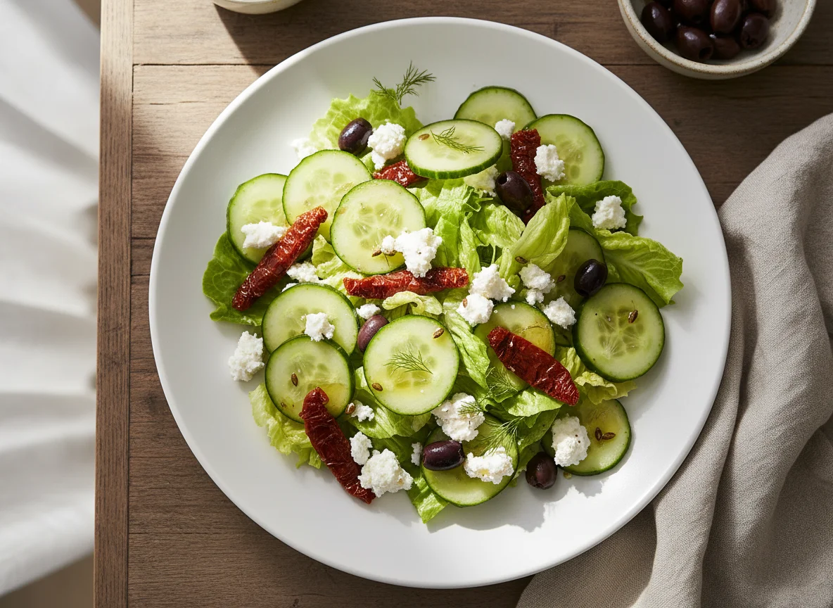 Feta and Cucumber Salad photo