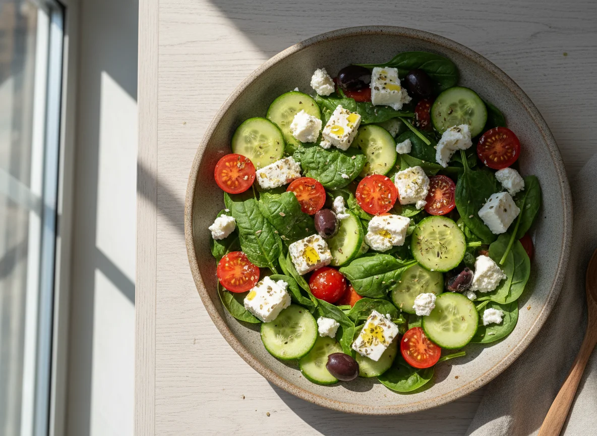 Feta and Vegetable Salad photo