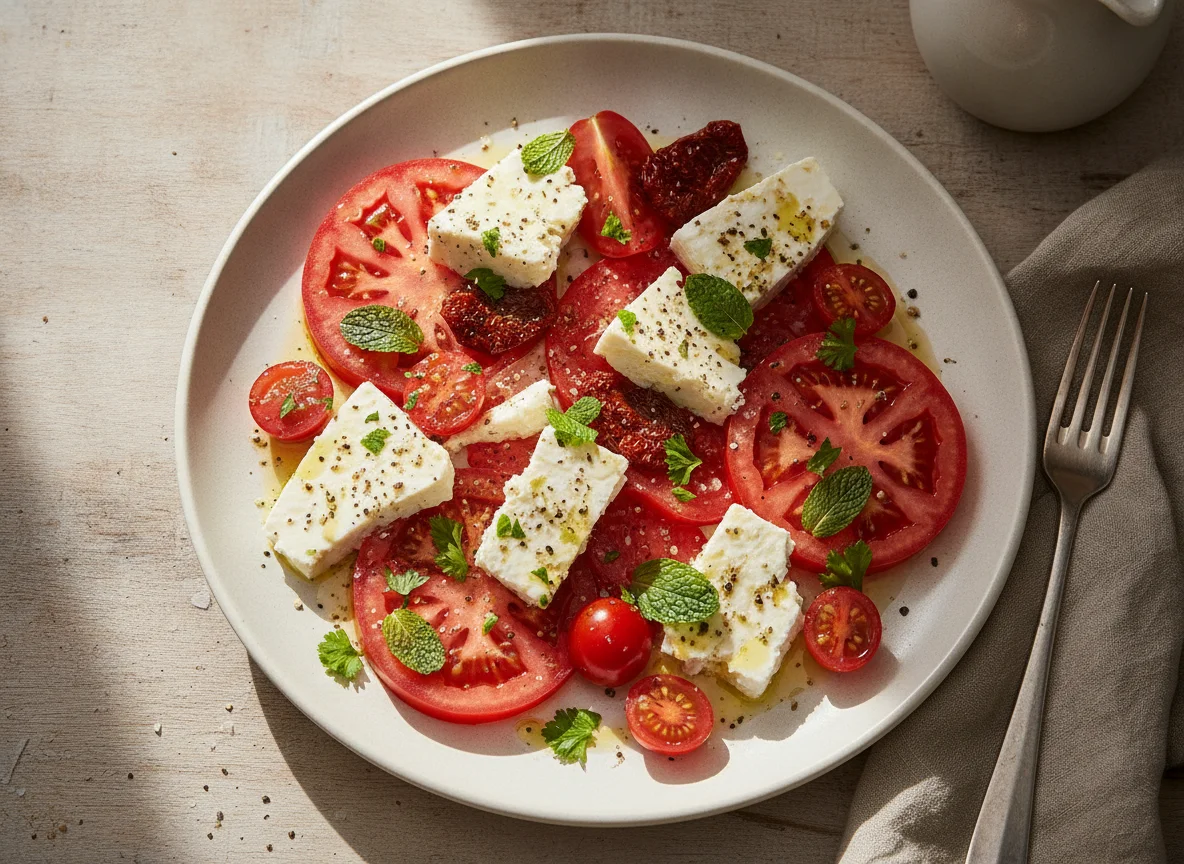 Feta Cheese and Tomato Salad photo