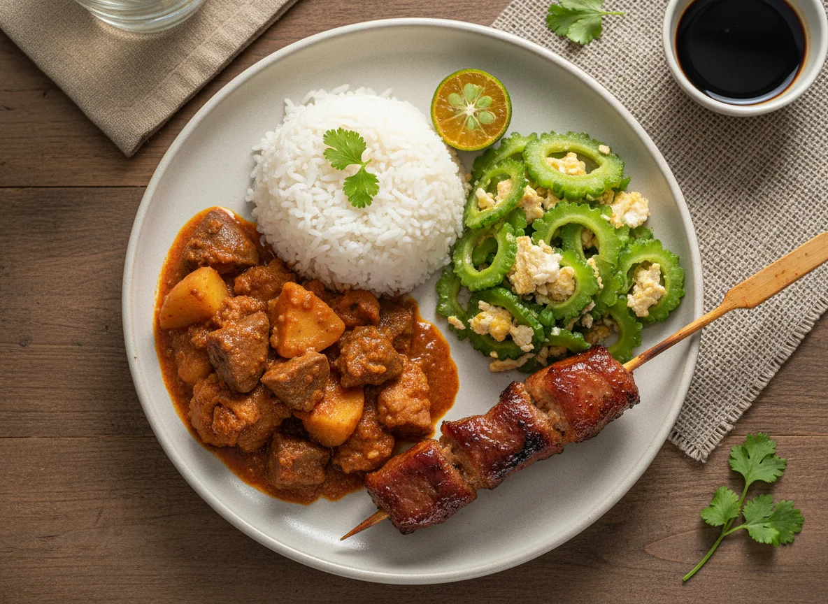 Filipino Meal Platter photo