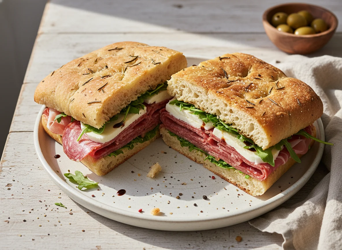 Filled Flatbread Sandwich photo