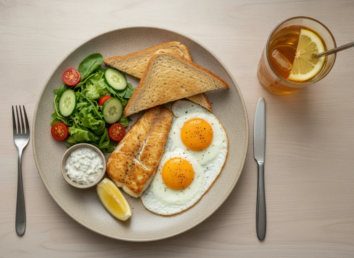 Fish and Eggs Breakfast Set photo