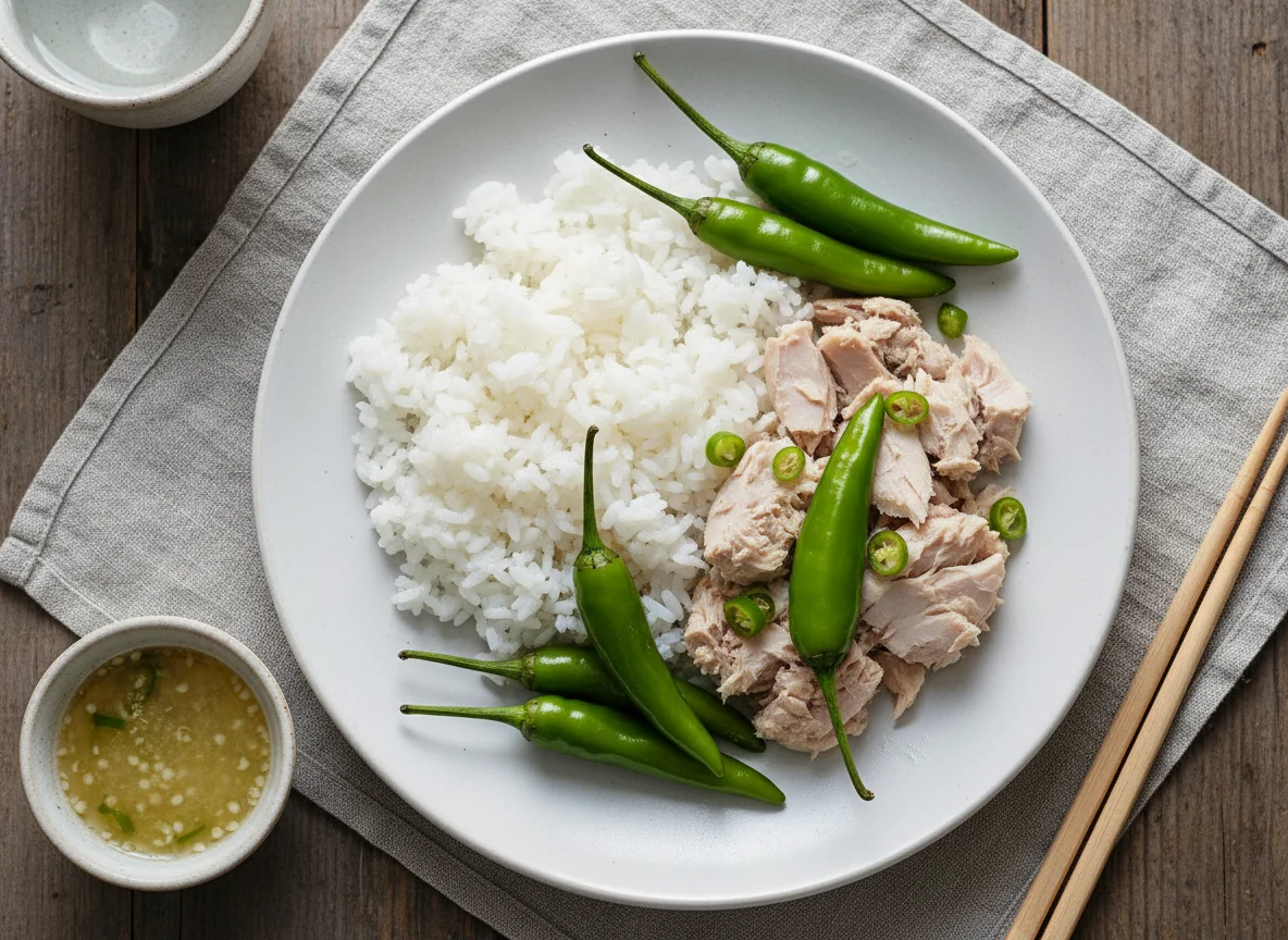 Fish and Rice with Chili photo