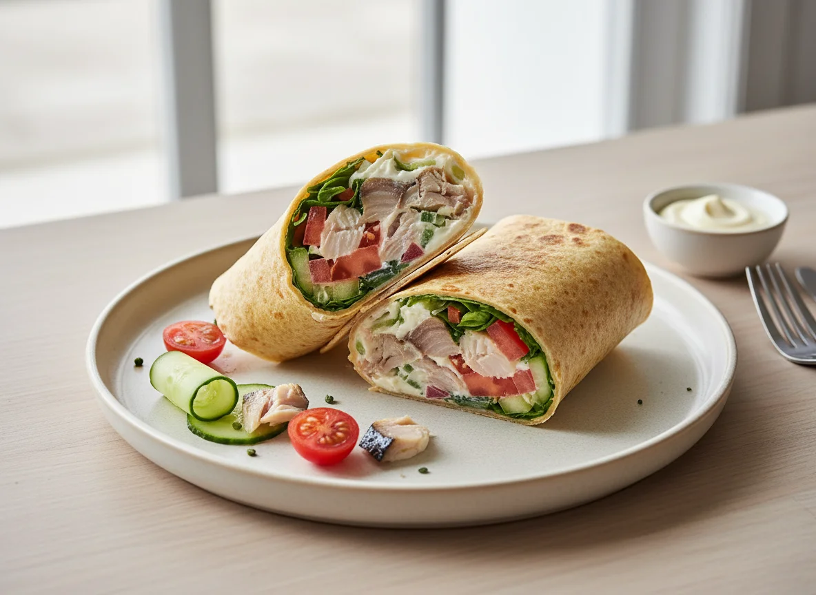 Fish and Salad Wrap photo