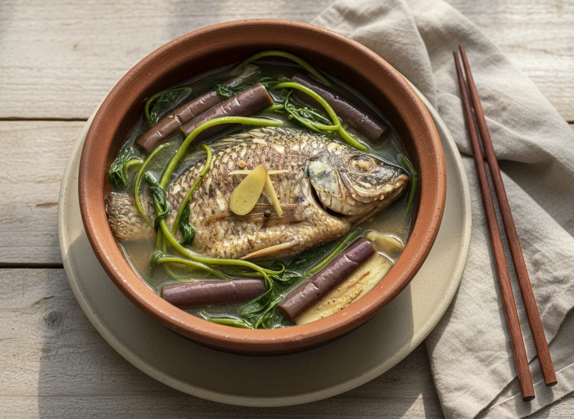 Fish and Vegetable Stew (Paksiw or Pinangat style) photo