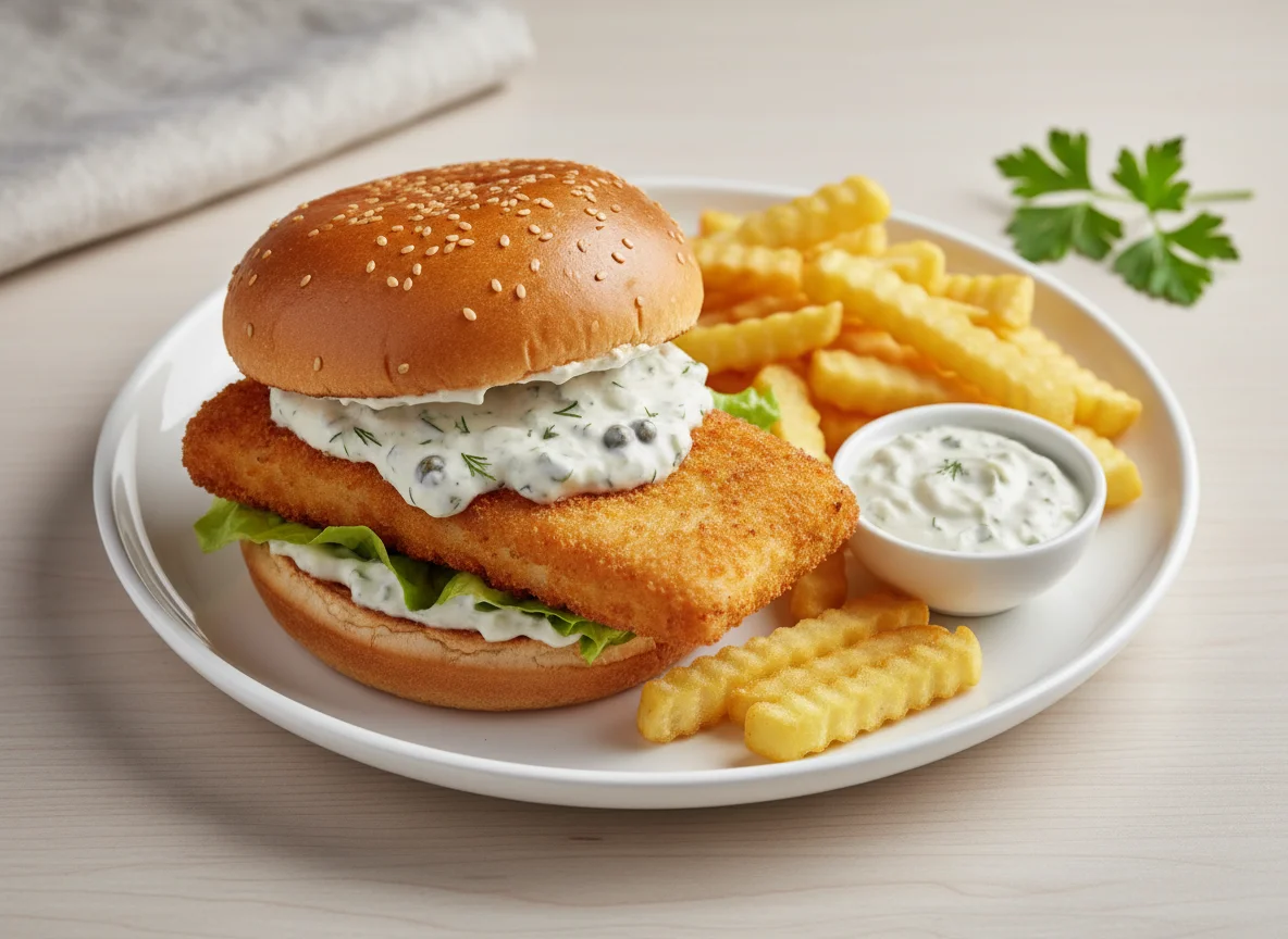 Fish Burger and Fries photo