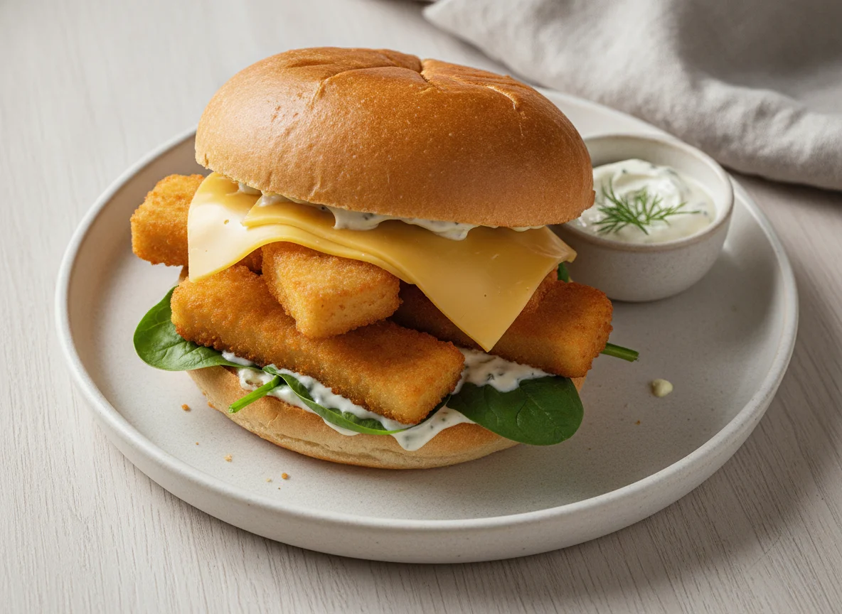 Fish finger sandwich photo