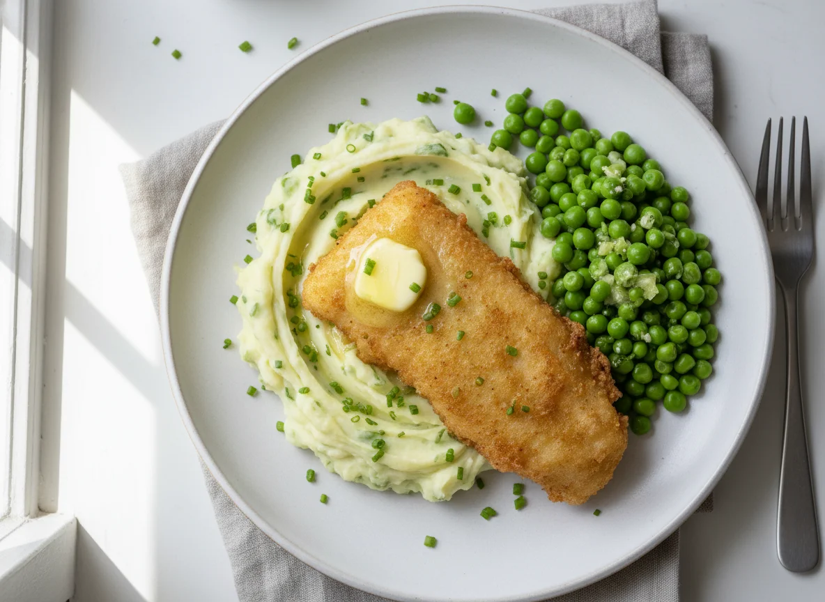 Fish, Mash and Peas photo