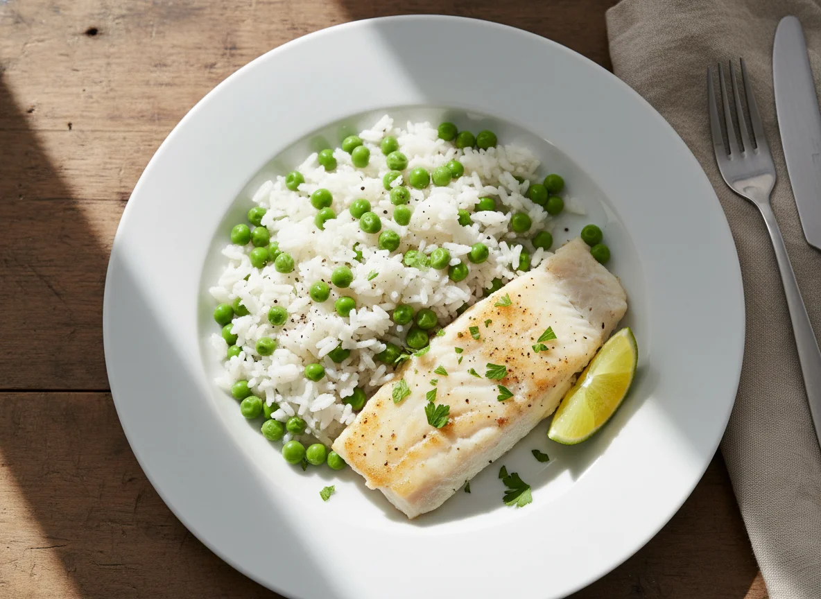 Fish, Rice and Peas photo