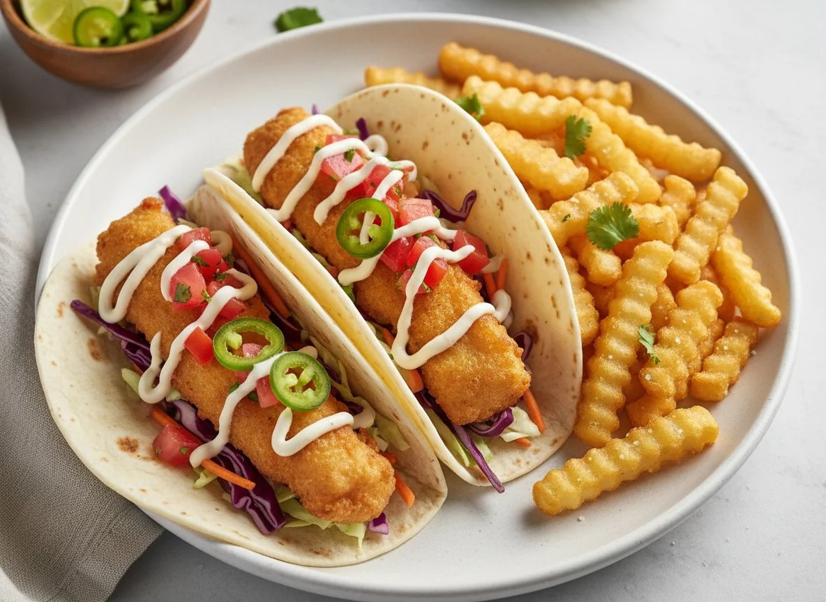 Fish Taco with Fries photo