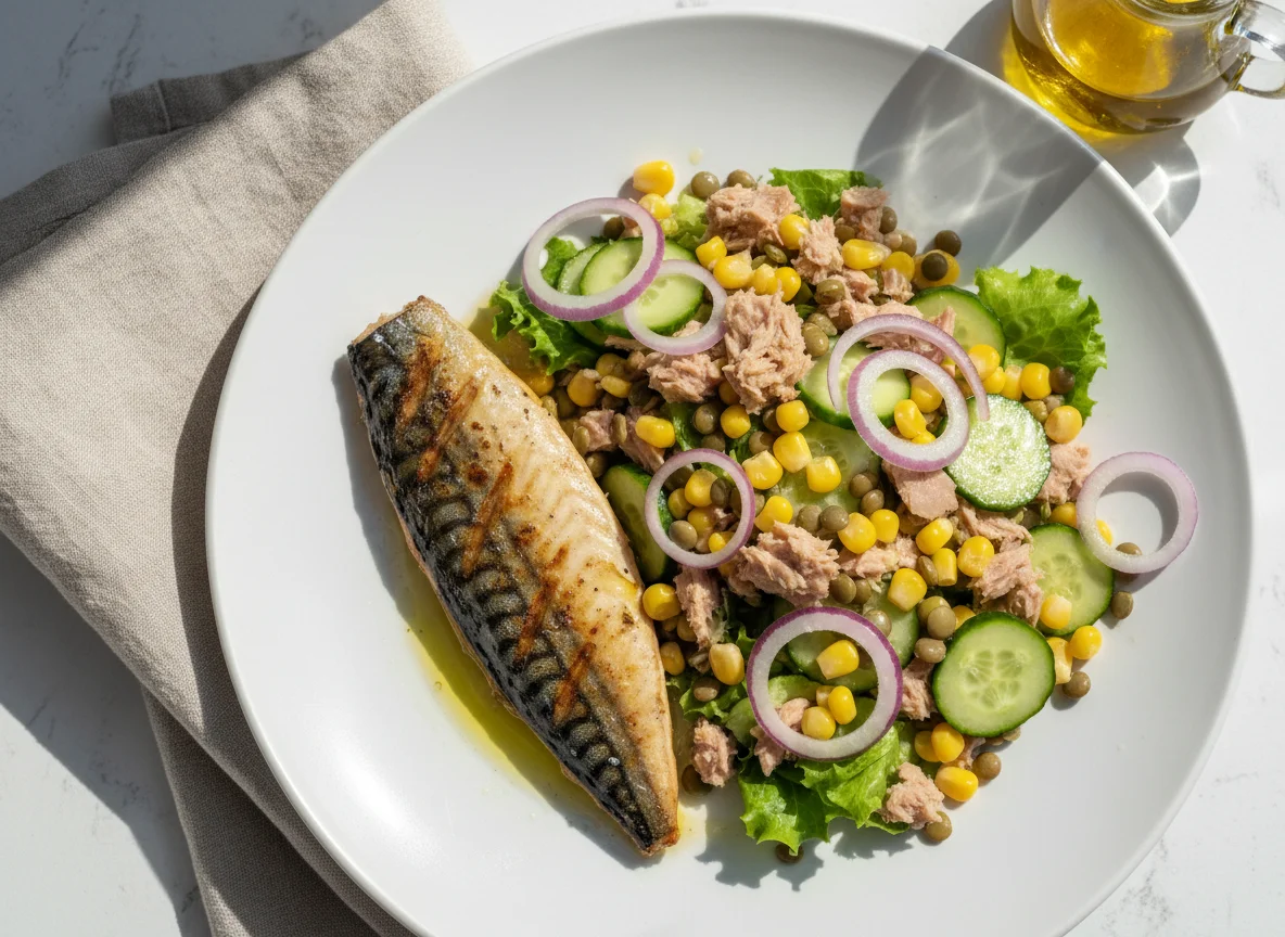 Fish with Tuna Salad photo