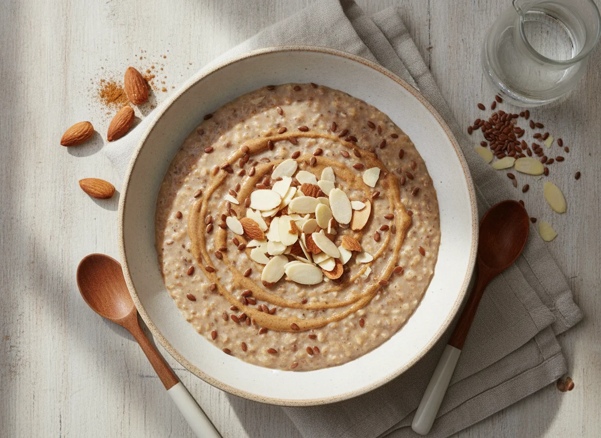 Flax Seed Porridge with Almond photo