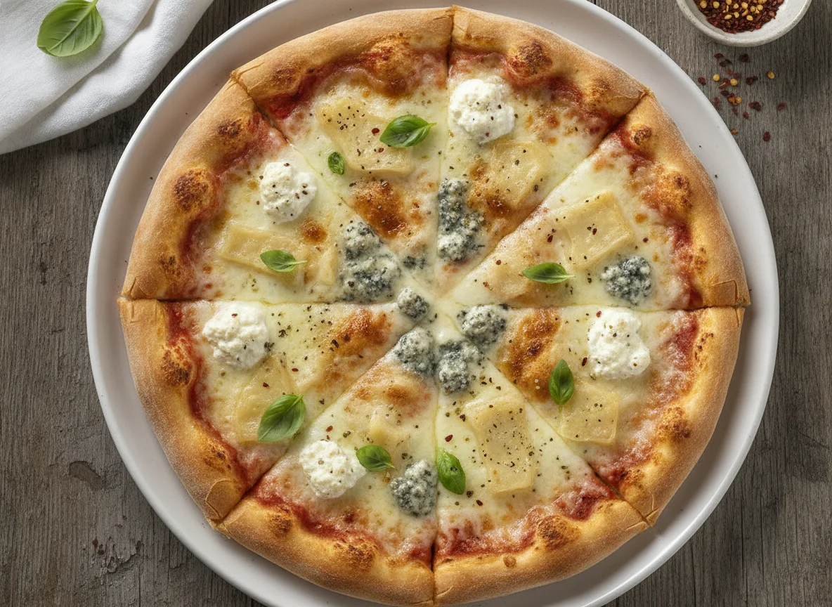 Four Cheese Pizza photo