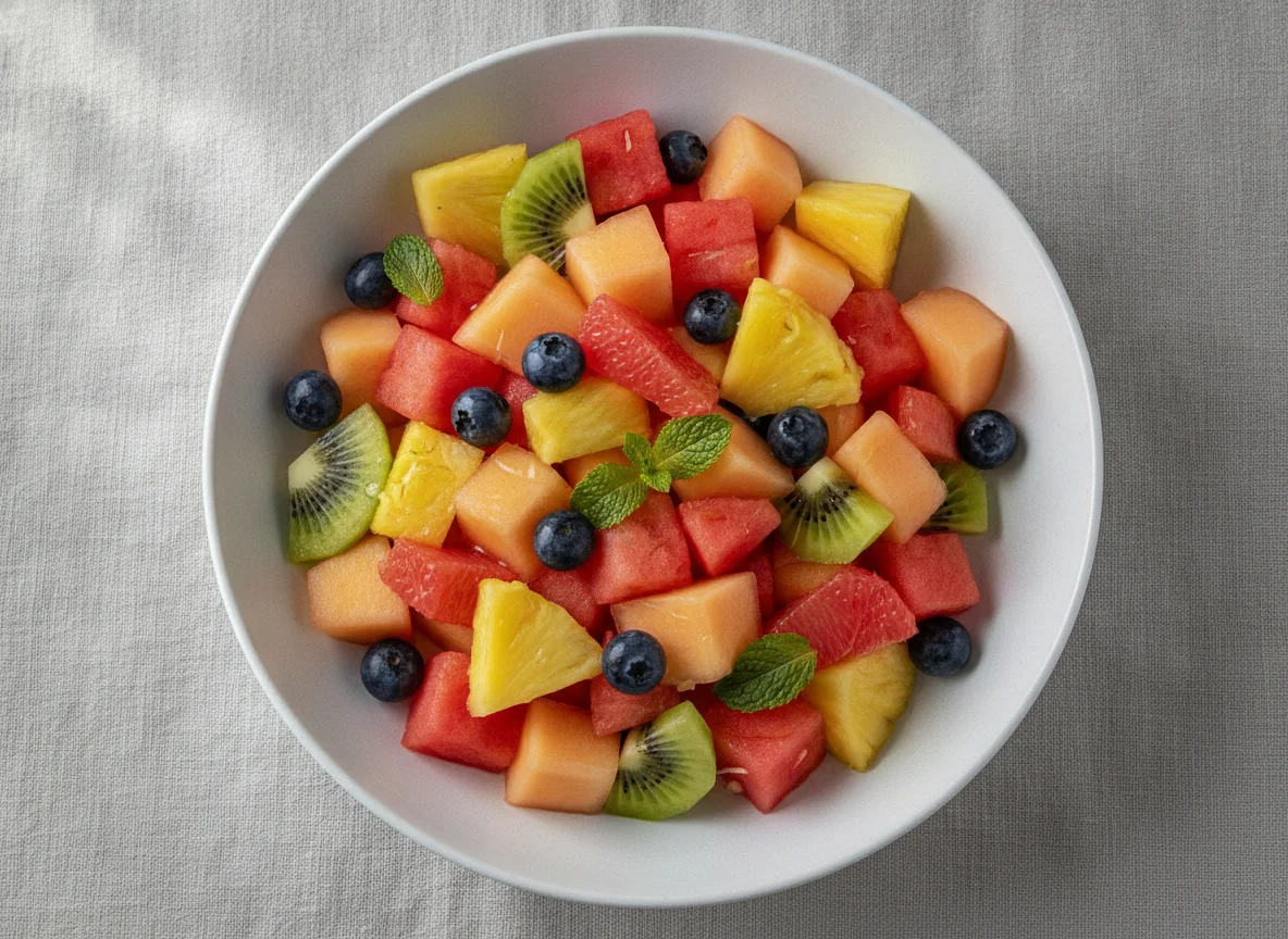 Fresh fruit salad photo