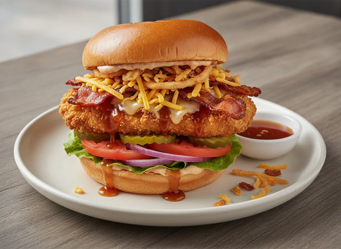 Fridays Signature Whiskey-Glazed Chicken Sandwich photo