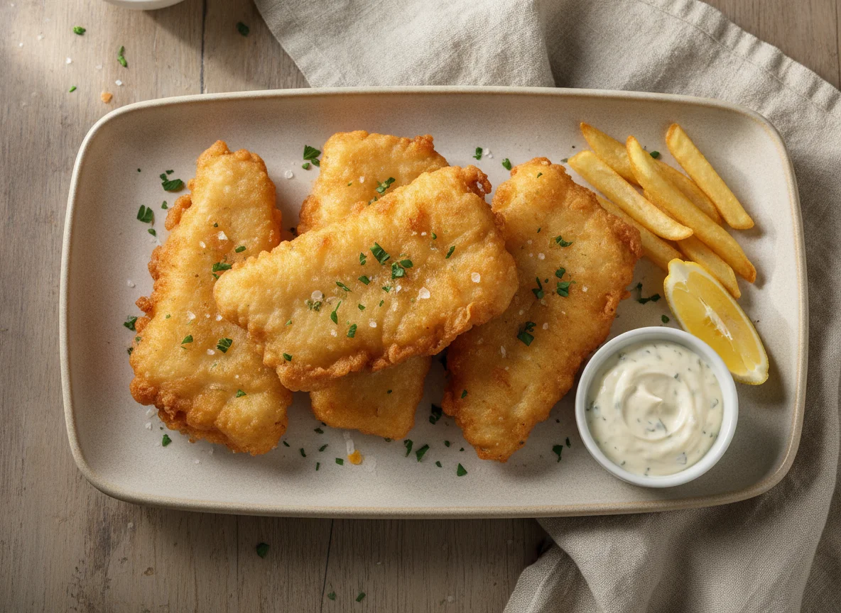 Fried Battered Fish Fillets photo